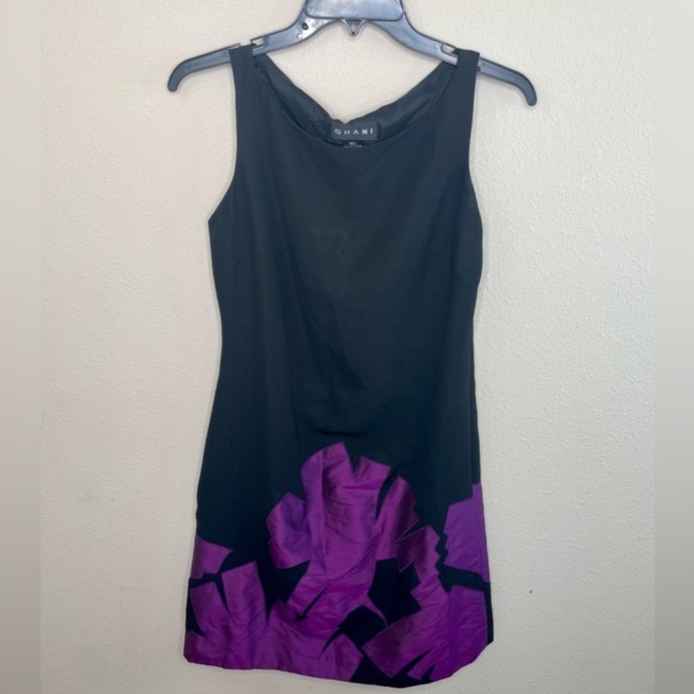 Shani black and purple dress size 4